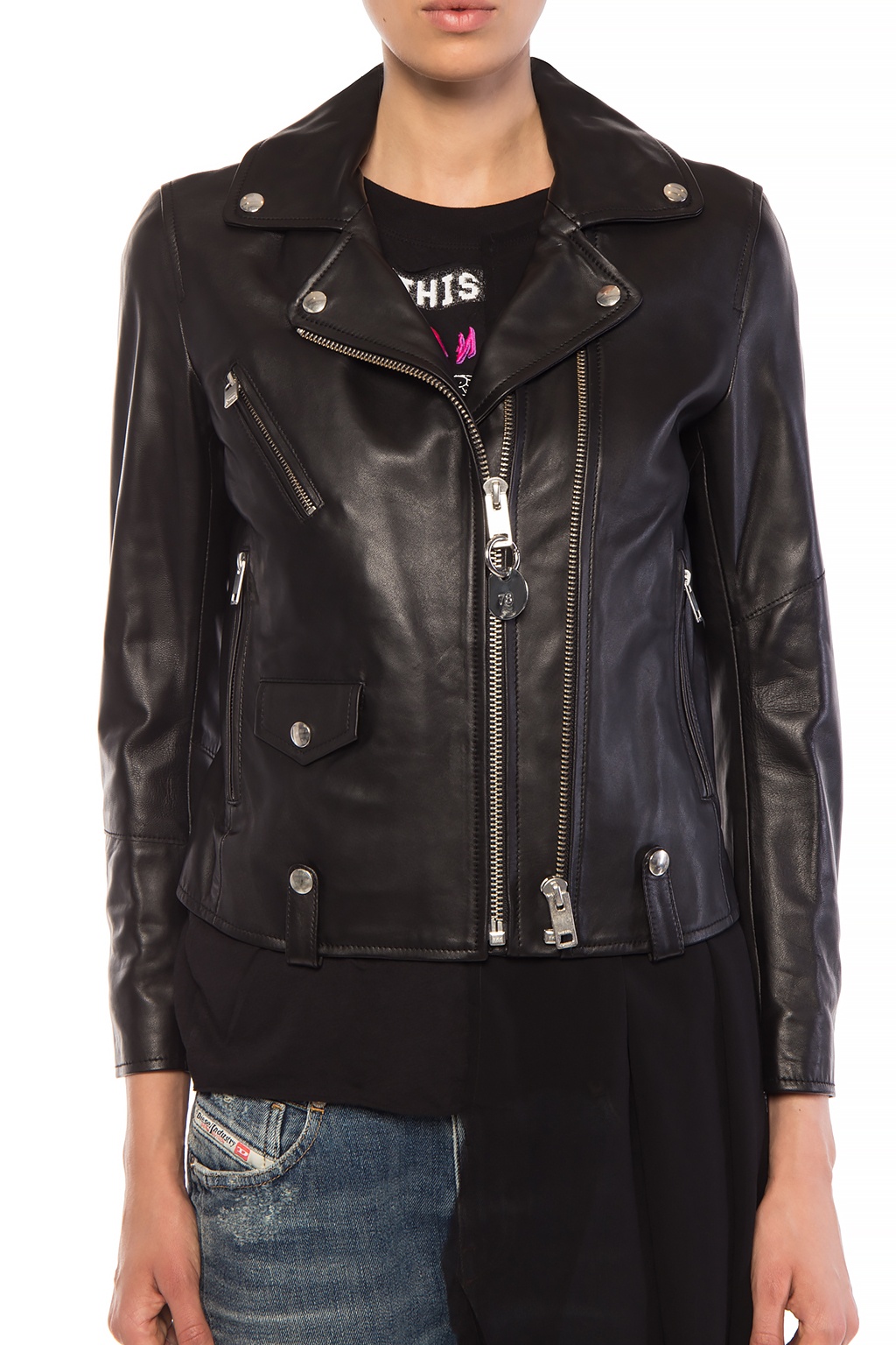 Diesel biker jacket womens best sale